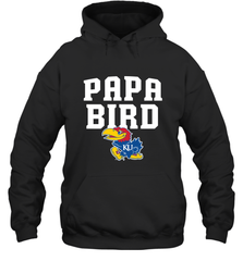Kansas Jayhawks Papa Bird Hooded Sweatshirt Hooded Sweatshirt - belovedtshirt