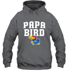 Kansas Jayhawks Papa Bird Hooded Sweatshirt Hooded Sweatshirt - belovedtshirt
