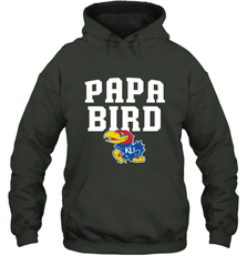Kansas Jayhawks Papa Bird Hooded Sweatshirt Hooded Sweatshirt - belovedtshirt