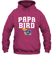 Kansas Jayhawks Papa Bird Hooded Sweatshirt Hooded Sweatshirt - belovedtshirt