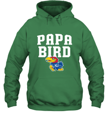 Kansas Jayhawks Papa Bird Hooded Sweatshirt Hooded Sweatshirt - belovedtshirt