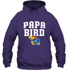 Kansas Jayhawks Papa Bird Hooded Sweatshirt Hooded Sweatshirt - belovedtshirt