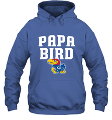 Kansas Jayhawks Papa Bird Hooded Sweatshirt Hooded Sweatshirt - belovedtshirt