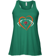 NFLAtlanta Falcons Heart Love Football Women's Racerback Tank Women's Racerback Tank - belovedtshirt