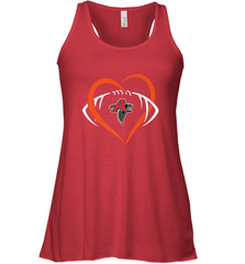NFLAtlanta Falcons Heart Love Football Women's Racerback Tank Women's Racerback Tank - belovedtshirt