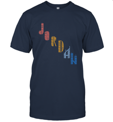 Vintage Jordan t shirt with Skyscarper Jordan Men's T-Shirt Men's T-Shirt - belovedtshirt