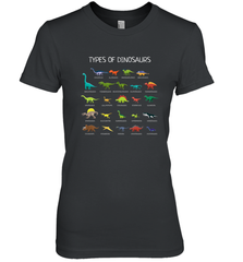 Types Of Dinosaurs Women's Premium T-Shirt Women's Premium T-Shirt - belovedtshirt