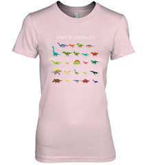 Types Of Dinosaurs Women's Premium T-Shirt Women's Premium T-Shirt - belovedtshirt