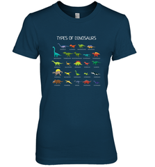 Types Of Dinosaurs Women's Premium T-Shirt Women's Premium T-Shirt - belovedtshirt