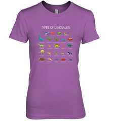 Types Of Dinosaurs Women's Premium T-Shirt Women's Premium T-Shirt - belovedtshirt