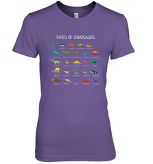 Types Of Dinosaurs Women's Premium T-Shirt Women's Premium T-Shirt - belovedtshirt