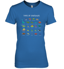Types Of Dinosaurs Women's Premium T-Shirt Women's Premium T-Shirt - belovedtshirt