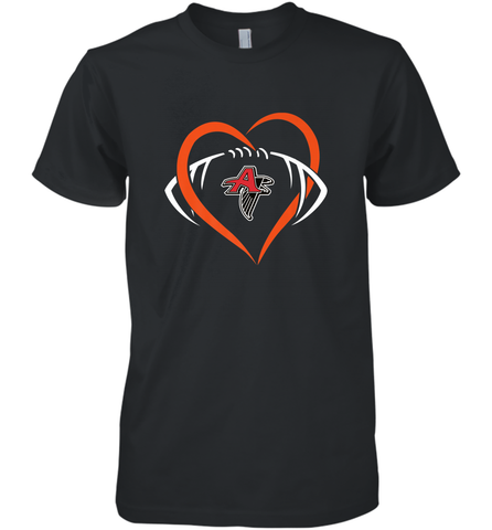NFLAtlanta Falcons Heart Love Football Men's Premium T-Shirt Men's Premium T-Shirt / Black / XS Men's Premium T-Shirt - belovedtshirt