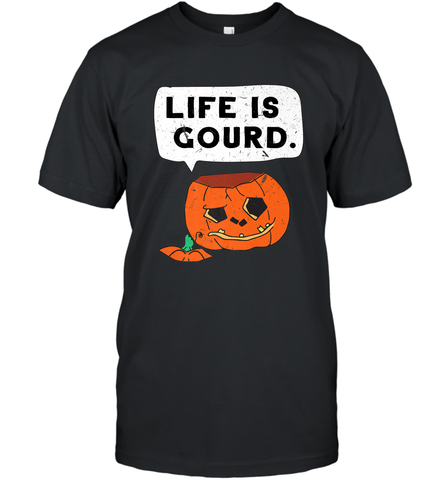 Funny Life Is Gourd Halloween Trick Or Treat Pumpkin Men's T-Shirt Men's T-Shirt / Black / S Men's T-Shirt - belovedtshirt