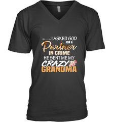 Crazy Grandma Partner in crime Men's V-Neck Men's V-Neck - belovedtshirt