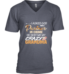 Crazy Grandma Partner in crime Men's V-Neck Men's V-Neck - belovedtshirt