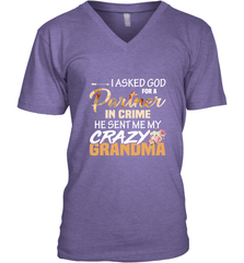 Crazy Grandma Partner in crime Men's V-Neck Men's V-Neck - belovedtshirt