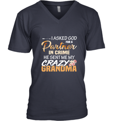 Crazy Grandma Partner in crime Men's V-Neck