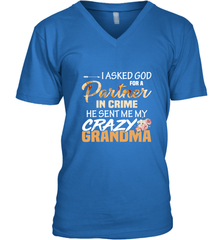 Crazy Grandma Partner in crime Men's V-Neck Men's V-Neck - belovedtshirt