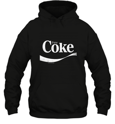 Coca Cola Vintage Enjoy Coke White Logo Hooded Sweatshirt