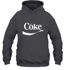 Coca Cola Vintage Enjoy Coke White Logo Hooded Sweatshirt Hooded Sweatshirt - belovedtshirt