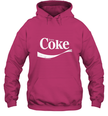 Coca Cola Vintage Enjoy Coke White Logo Hooded Sweatshirt Hooded Sweatshirt - belovedtshirt