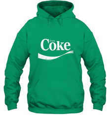Coca Cola Vintage Enjoy Coke White Logo Hooded Sweatshirt Hooded Sweatshirt - belovedtshirt