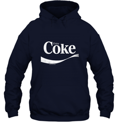 Coca Cola Vintage Enjoy Coke White Logo Hooded Sweatshirt