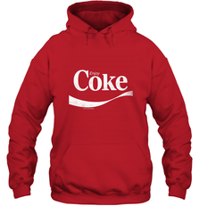Coca Cola Vintage Enjoy Coke White Logo Hooded Sweatshirt Hooded Sweatshirt - belovedtshirt