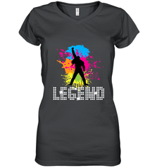 Legends Live Forever Rock Star Music Tees Women's V-Neck T-Shirt Women's V-Neck T-Shirt - belovedtshirt