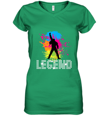 Legends Live Forever Rock Star Music Tees Women's V-Neck T-Shirt Women's V-Neck T-Shirt - belovedtshirt