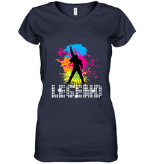 Legends Live Forever Rock Star Music Tees Women's V-Neck T-Shirt Women's V-Neck T-Shirt - belovedtshirt