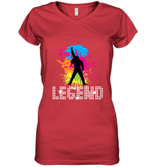Legends Live Forever Rock Star Music Tees Women's V-Neck T-Shirt Women's V-Neck T-Shirt - belovedtshirt