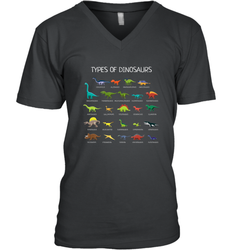 Types Of Dinosaurs Men's V-Neck