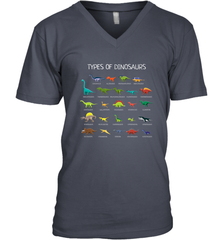 Types Of Dinosaurs Men's V-Neck Men's V-Neck - belovedtshirt