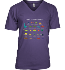 Types Of Dinosaurs Men's V-Neck Men's V-Neck - belovedtshirt