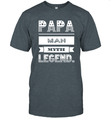 Papa Man Myth Legend Father's Day Dad Veteran Gift Men's T-Shirt Men's T-Shirt - belovedtshirt