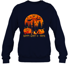 Happy Camp O Ween Funny Camping Halloween Costume Camper RV Crewneck Sweatshirt Crewneck Sweatshirt - belovedtshirt
