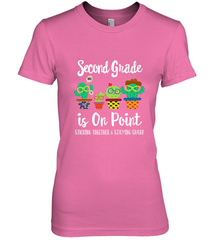 2nd Grade is on point, 1st day of school cactus teacher gift Women's Premium T-Shirt Women's Premium T-Shirt - belovedtshirt