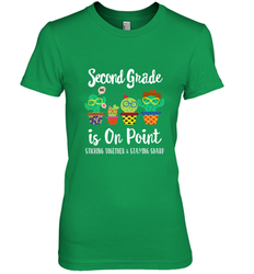 2nd Grade is on point, 1st day of school cactus teacher gift Women's Premium T-Shirt
