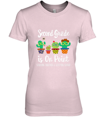 2nd Grade is on point, 1st day of school cactus teacher gift Women's Premium T-Shirt Women's Premium T-Shirt - belovedtshirt
