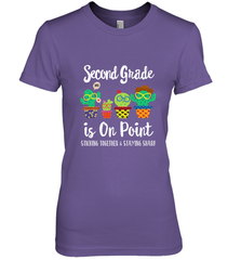 2nd Grade is on point, 1st day of school cactus teacher gift Women's Premium T-Shirt Women's Premium T-Shirt - belovedtshirt