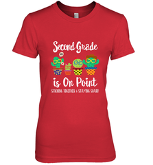 2nd Grade is on point, 1st day of school cactus teacher gift Women's Premium T-Shirt Women's Premium T-Shirt - belovedtshirt