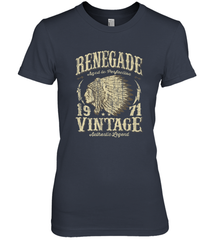 Vintage Made In 1971 T Shirt 47th Birthday Gift Women's Premium T-Shirt Women's Premium T-Shirt - belovedtshirt
