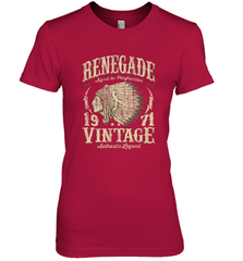 Vintage Made In 1971 T Shirt 47th Birthday Gift Women's Premium T-Shirt Women's Premium T-Shirt - belovedtshirt
