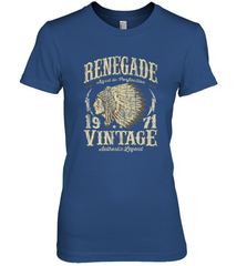 Vintage Made In 1971 T Shirt 47th Birthday Gift Women's Premium T-Shirt Women's Premium T-Shirt - belovedtshirt