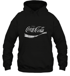 Coca Cola Vintage White Enjoy Logo Hooded Sweatshirt