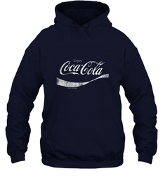 Coca Cola Vintage White Enjoy Logo Hooded Sweatshirt