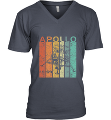Retro Apollo 11 50th Anniversary Moon Landing 1969 2019 Men's V-Neck Men's V-Neck - belovedtshirt