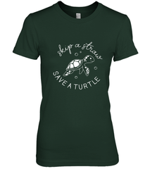 Skip A Straw Save A Turtle Shirt Save The Turtles Women's Premium T-Shirt Women's Premium T-Shirt - belovedtshirt